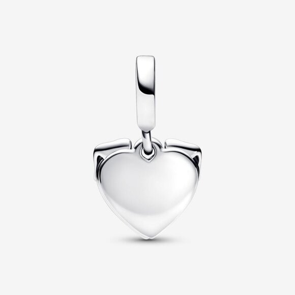 Pandora Heart & Dog Double Dangle Charm - Picture 2 of 2